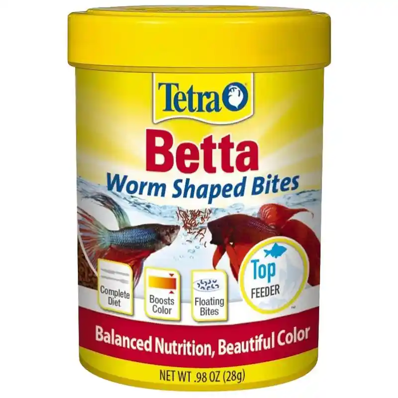 Tet Food Betta Worm Shape.98oz