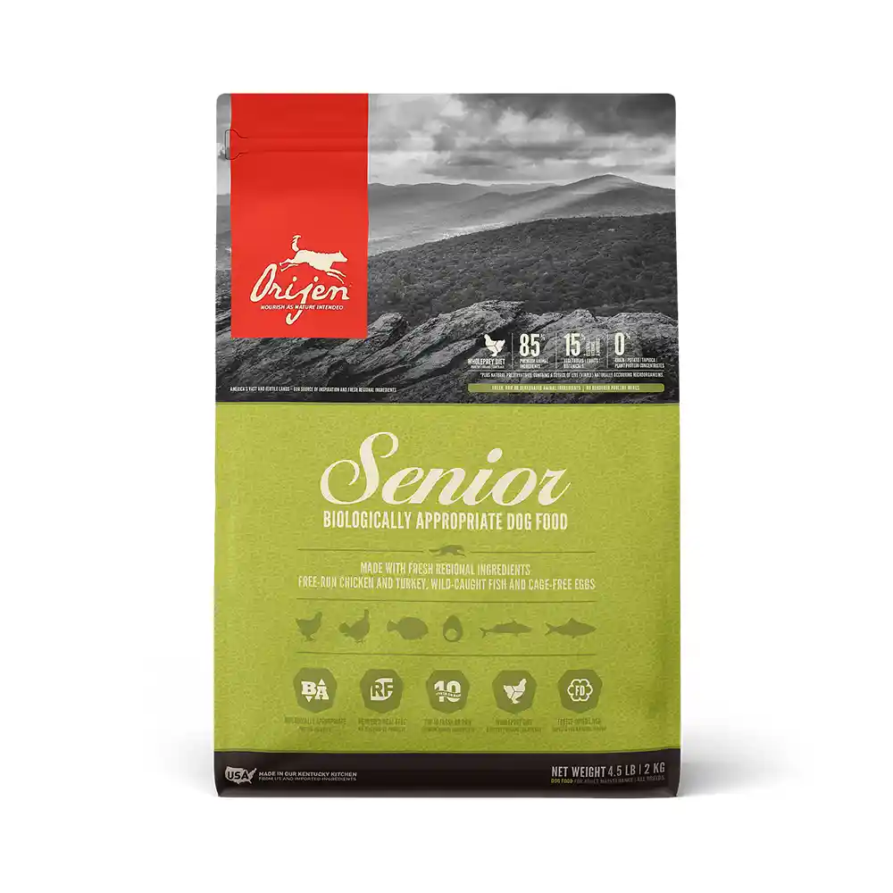 Dry Dog Food, Senior, Biologically Appropriate & Grain Free 4.5-lb