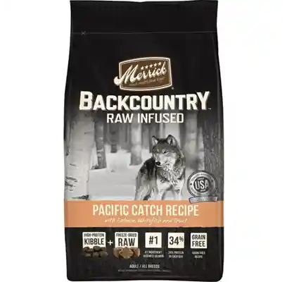 Backcountry Raw Infused Grain Free Pacific Catch Recipe Dry Dog Food 22-lb