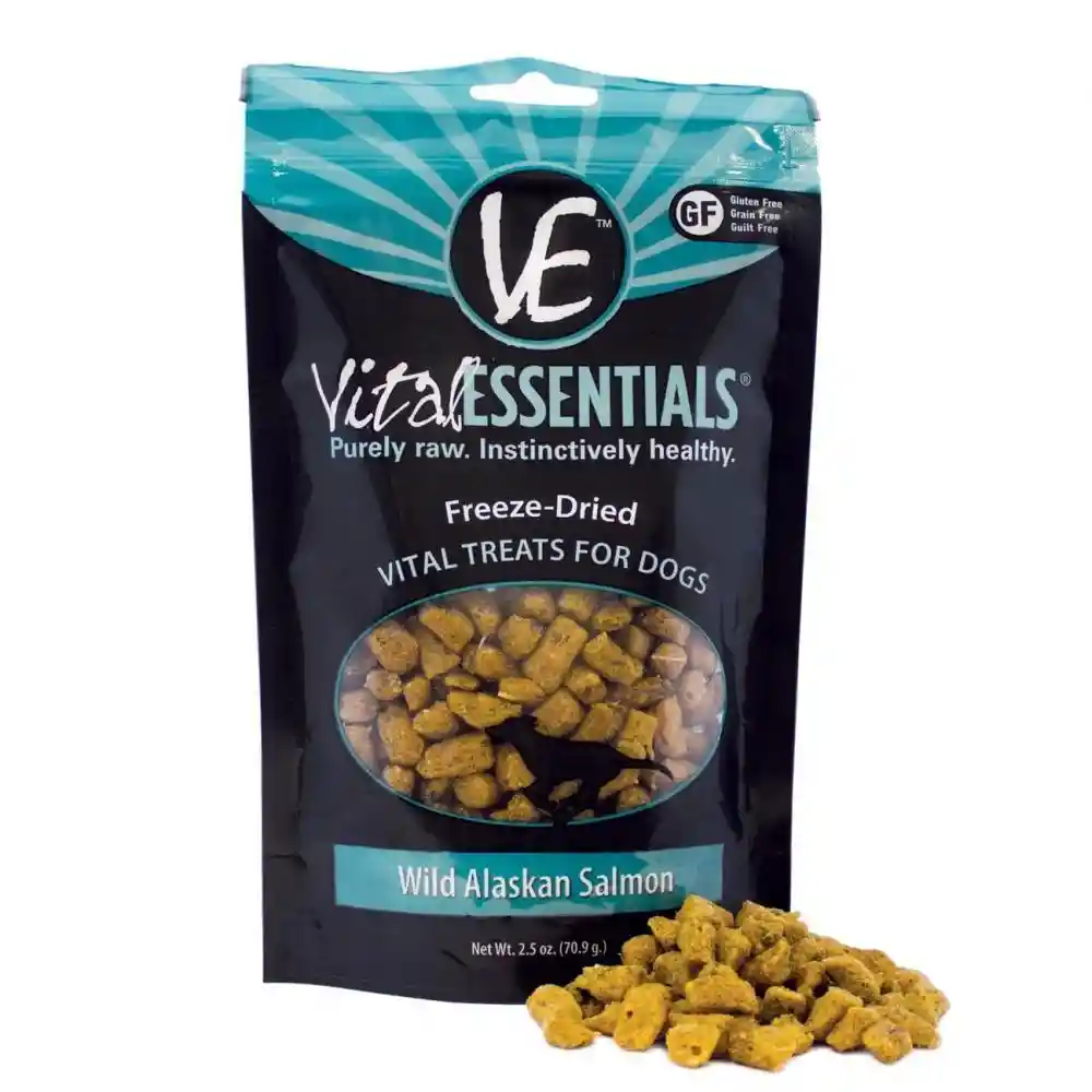 Freeze Dried Wild Alaskan Salmon Vital Treats For Dogs 2.5-oz