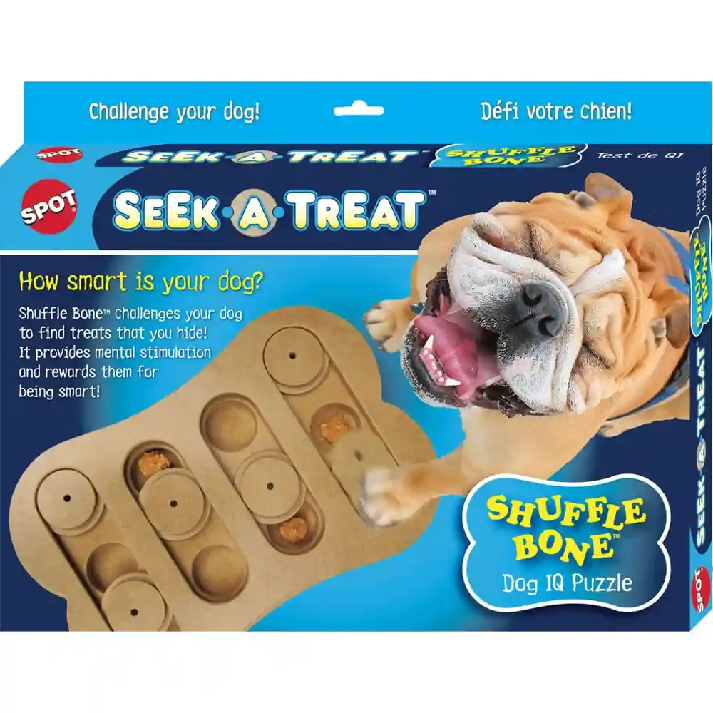 Seek-a-treat Shuffle Bone Brown 12"