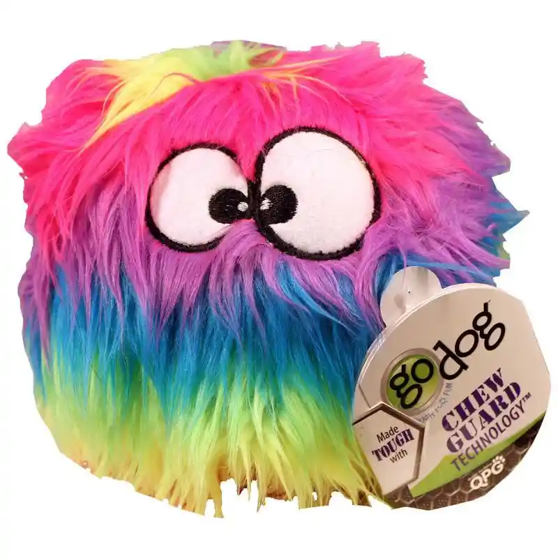 Godog Furballz With Chew Guard Rainbow Large