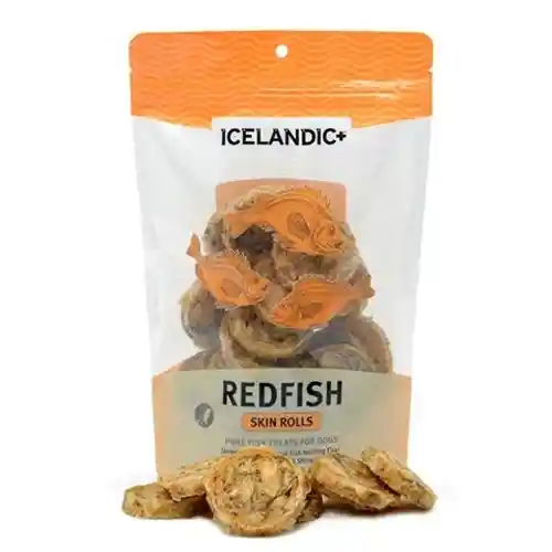 + Redfish Skin Rolls Dog Treats 3-oz
