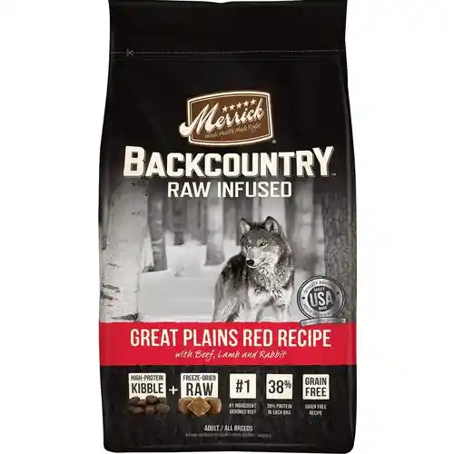 Backcountry Raw Infused Grain Free Great Plains Red Recipe Dry Dog Food 12-lb