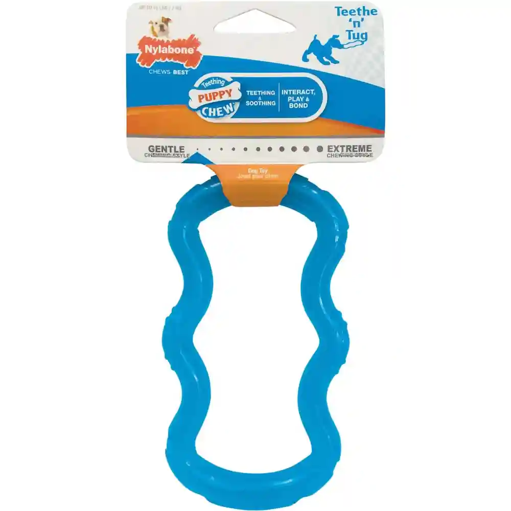 Puppy Chew Tug Translucent Blue Small