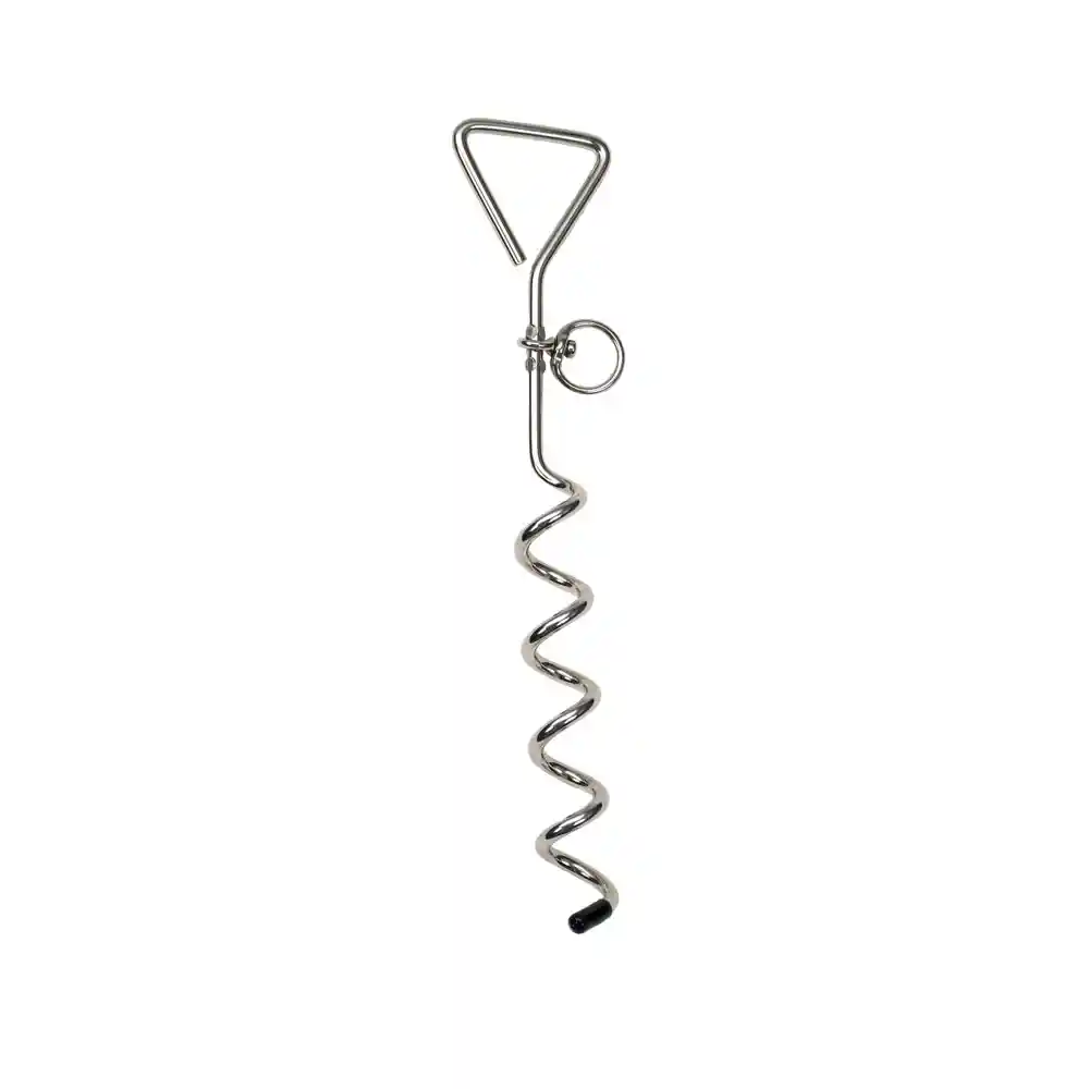Dog Tie Out Stakes For Loose Soil Sprial - 17"