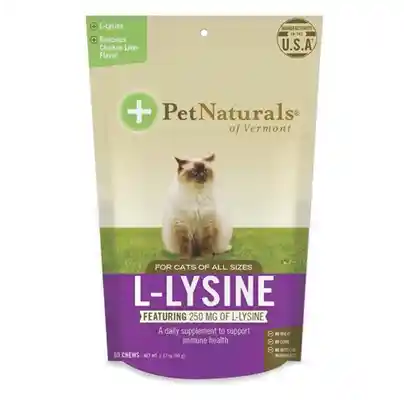 Pet Naturals Cat L-lysine 3.74 Oz. 60 Count