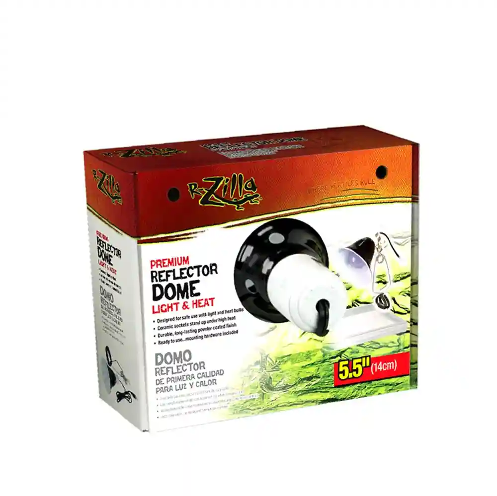 Zilla Dome Reflector Black Ceramic 5.5"