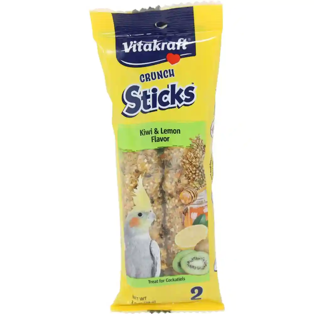 3.5 Oz. Crunch Sticks - Kiwi & Lemon Flavor - Cockatiels