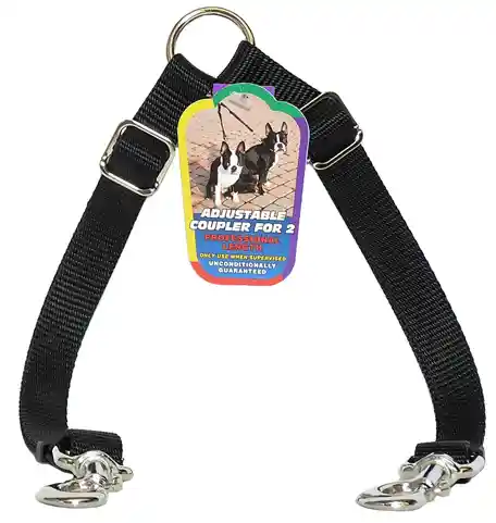 Dog Adjustable Coupler - Black 3/4" X 24" 36"