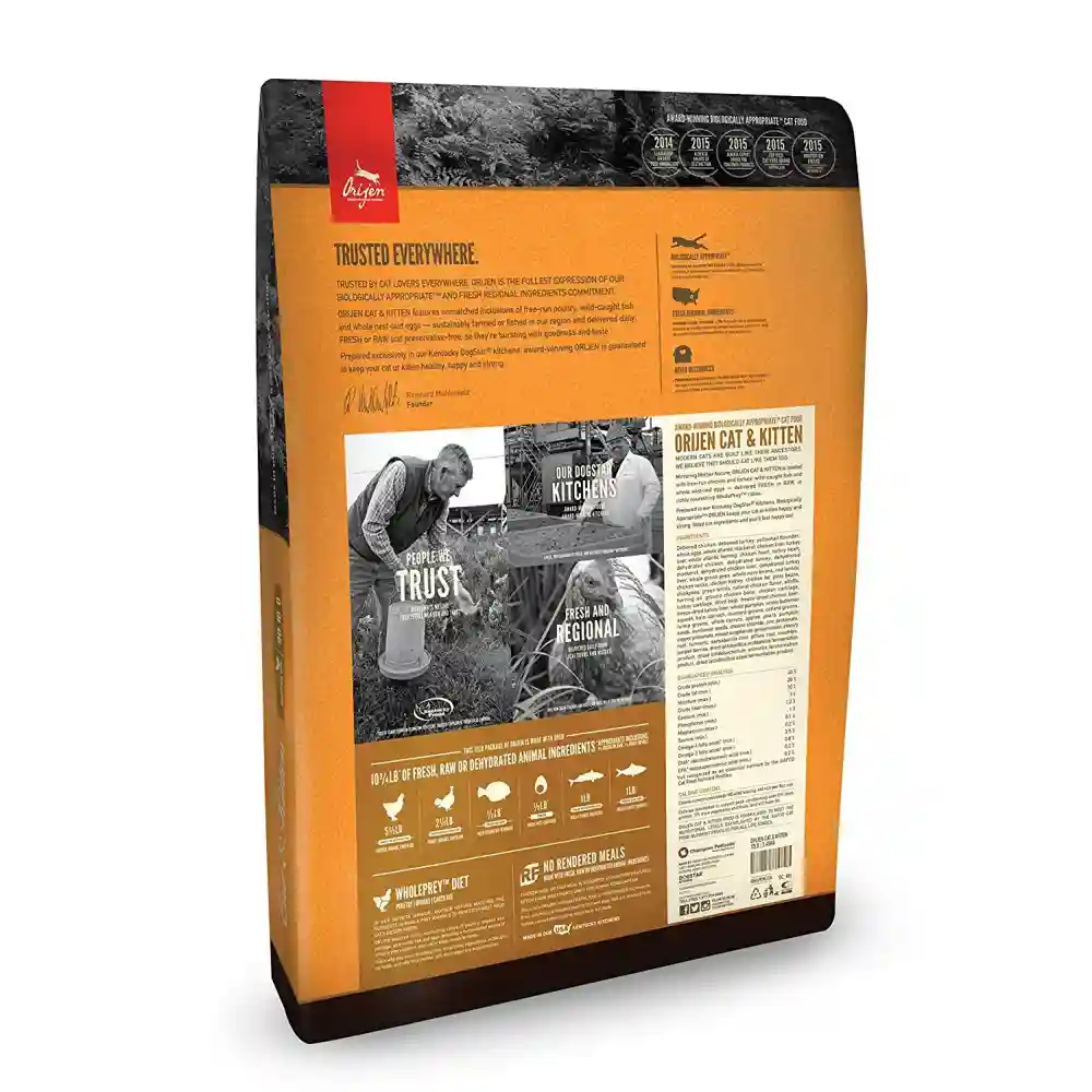 Dry Cat Food, Cat & Kitten, Biologically Appropriate & Grain Free 12-oz
