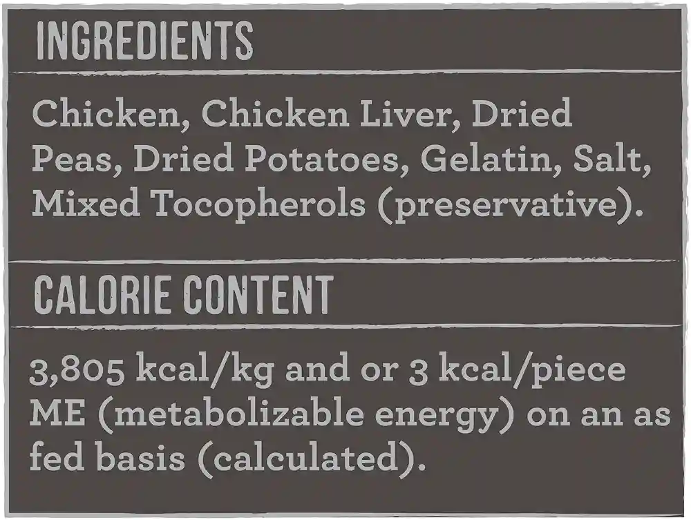 Backcountry Freeze-dried Raw Real Chicken Recipe Dog Treats 3.25-oz
