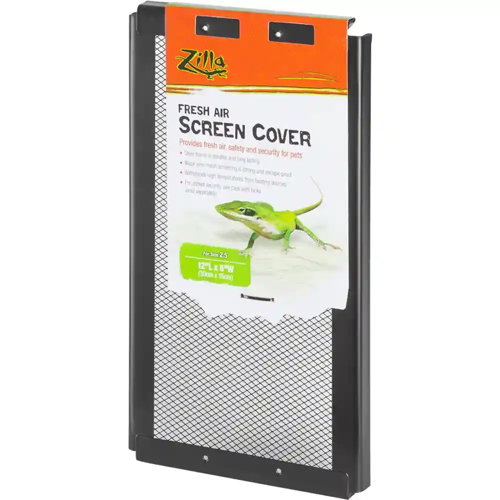 Zilla Metal Screen Cover Black 12"x6"