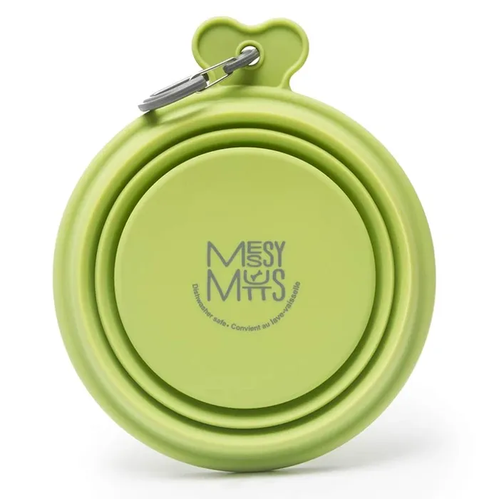 Messy Collapsible Bowl Green Medium 3 Cup
