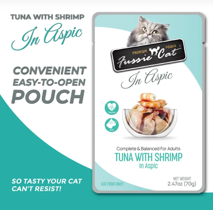 Fussie Tuna/shrimp Aspic Pouch 2.47-oz