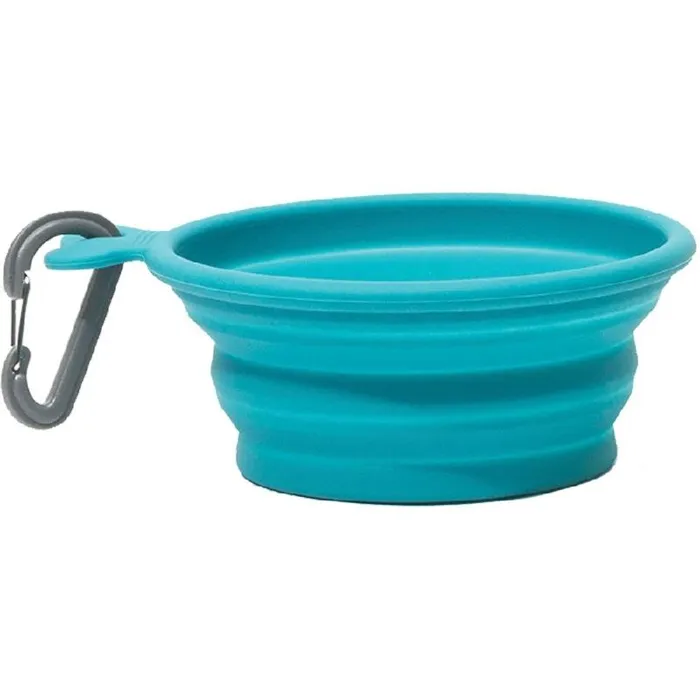 Messy Mutts Collapsible Bowl Blue 1.5-cups