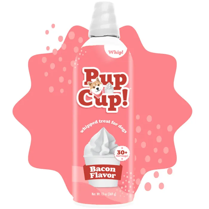 Pup Cup Bacon Flavor 13 oz promotional front