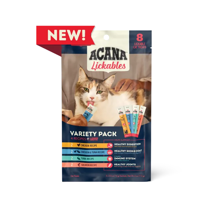 Acana Cat Lickables Variety Pack 8-ct Treat 4-oz