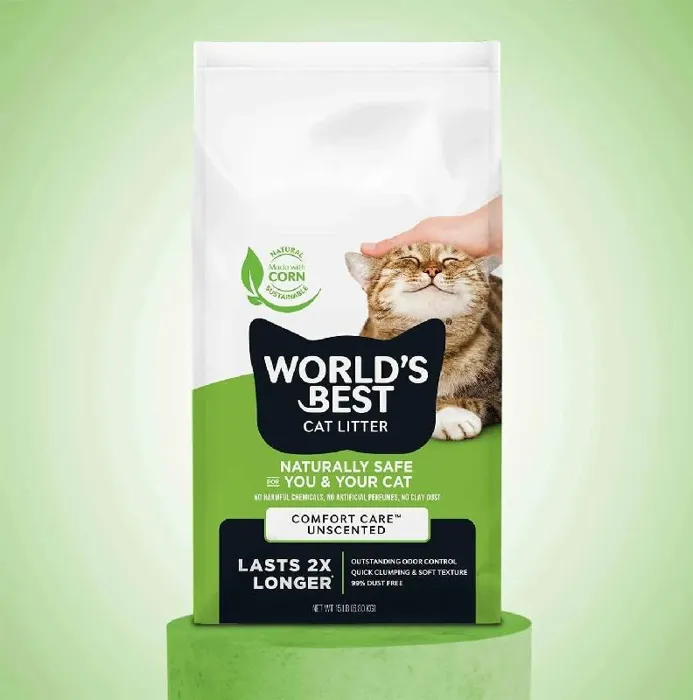 World's Best Original Unscented Clumping Cat Litter 15-lbs
