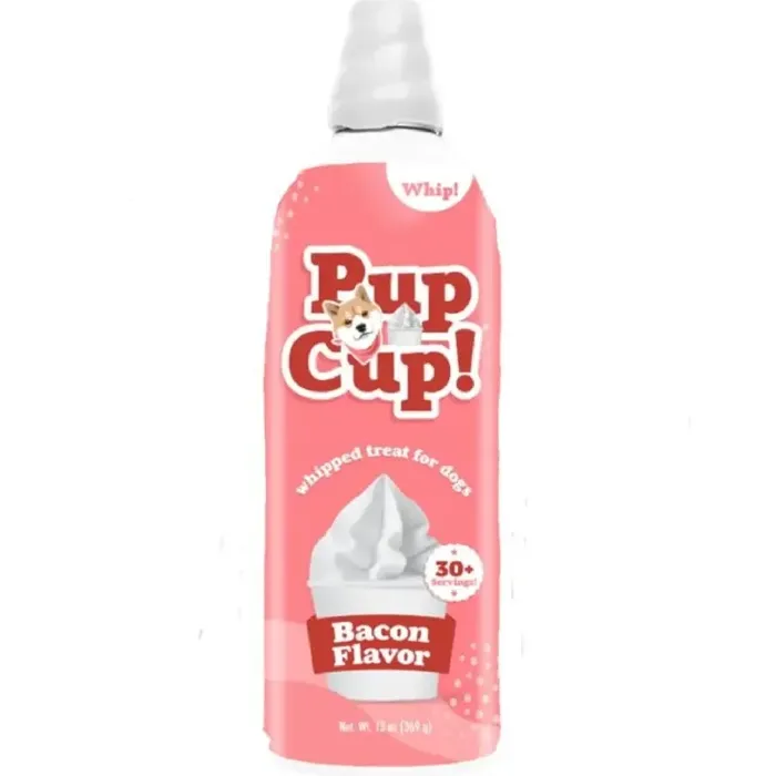 Pup Cup Bacon Flavor whipped treat 13 oz front