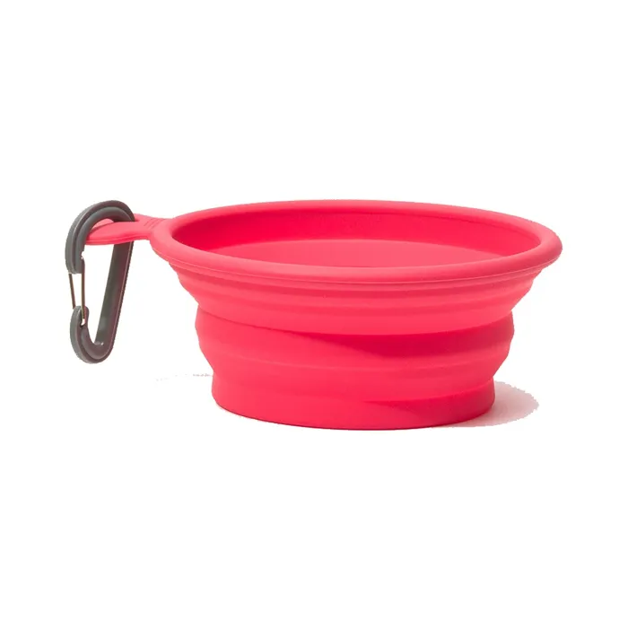 Messy Mutts Collapsible Bowl Red 3 Cups