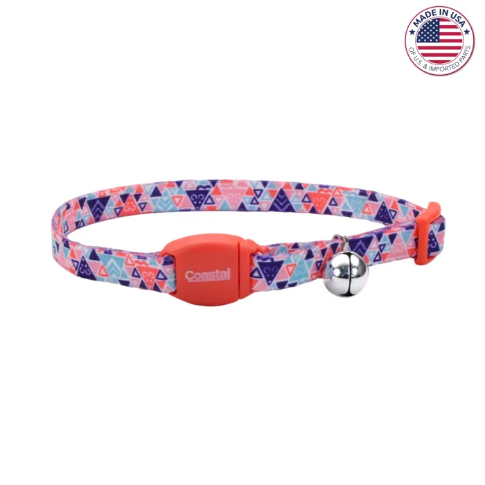 Breakaway Collar Multi Colored Triangles 3/8x8 12