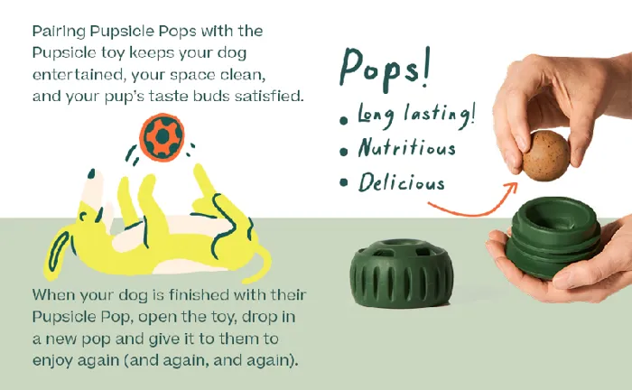 Woof Pops Small Treat Chicken Peanut Butter 6.5 Oz