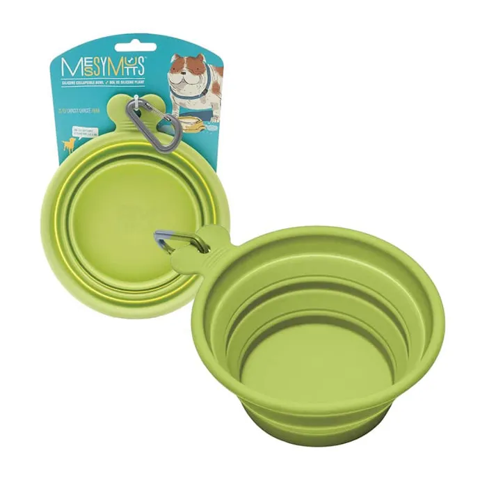 Messy Collapsible Bowl Green Medium 3 Cup