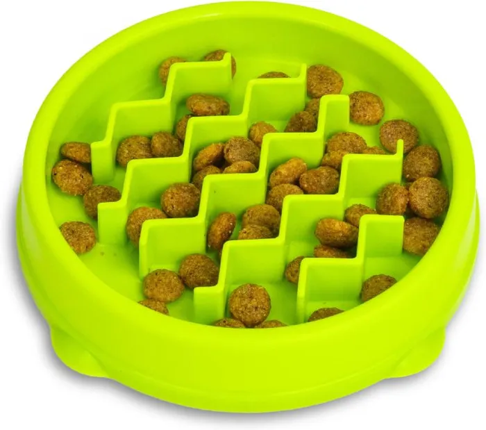 Kitty Slow Feeder Green Cat