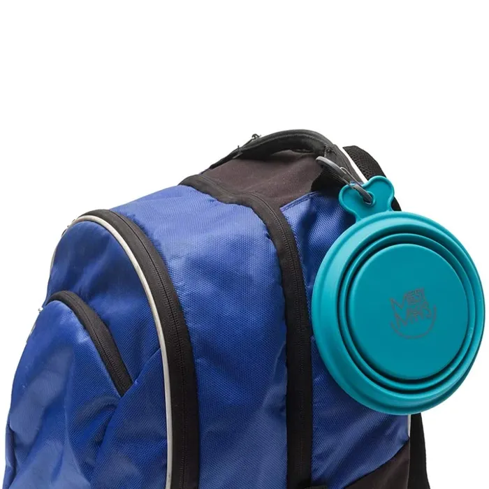 Messy Mutts Collapsible Bowl Blue 3 Cup