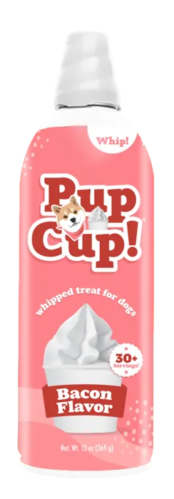 Pup Cup Bacon Flavor whipped treat 13 oz front