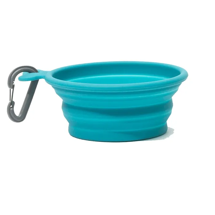 Messy Mutts Collapsible Bowl Blue 1.5-cups