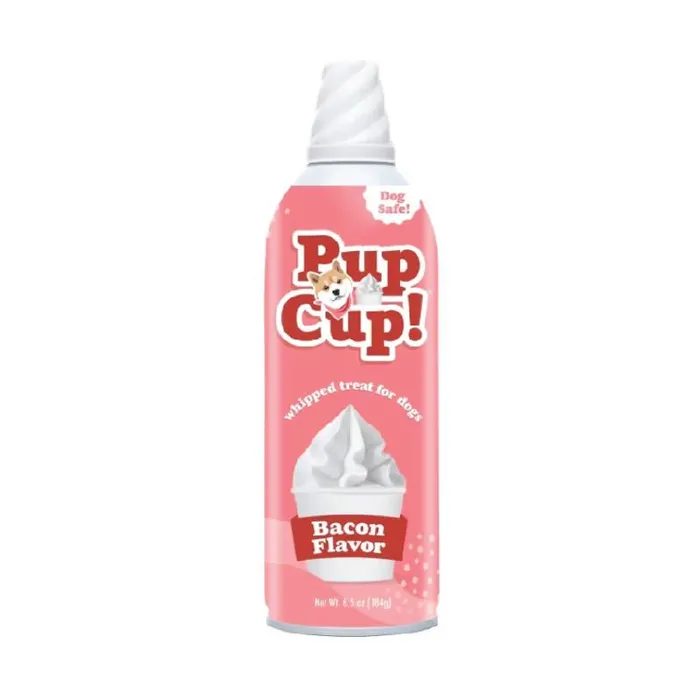 Pup Cup Bacon Flavor whipped treat 13 oz front